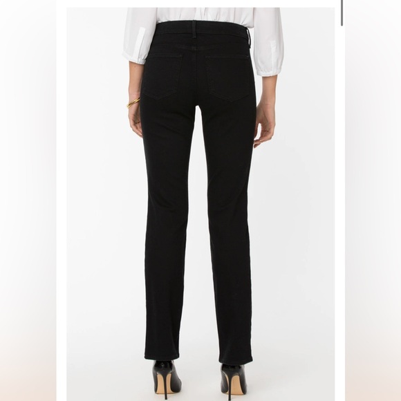 NYDJ Not Your Daughters Jeans Size 8P Black Marilyn Straight Jeans Stretchy - Picture 3 of 16